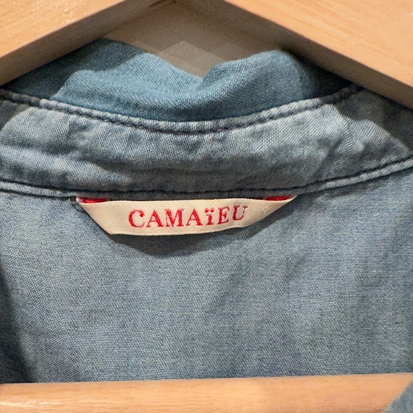 Camaieu Sleeveless denim shirt - Picture 3 of 3